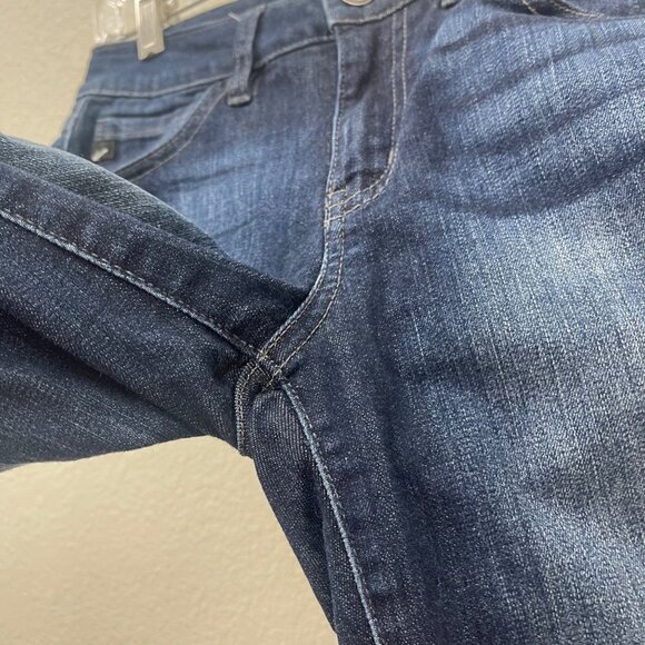 KanCan Dark Denim Distressed Skinny Stretch Jeans KC11222HRD Womens size 5/26 - Picture 4 of 8